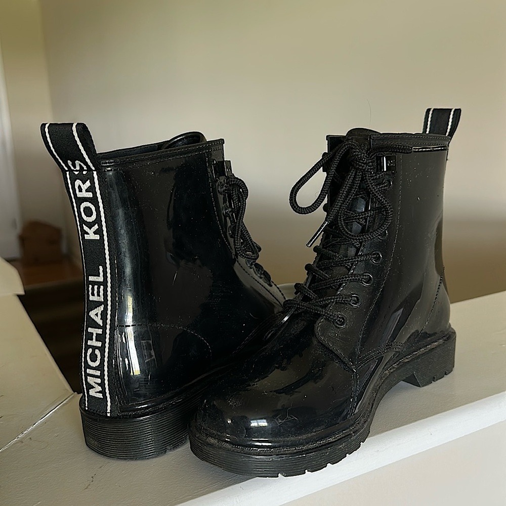 Patent leather Michael Kors boots